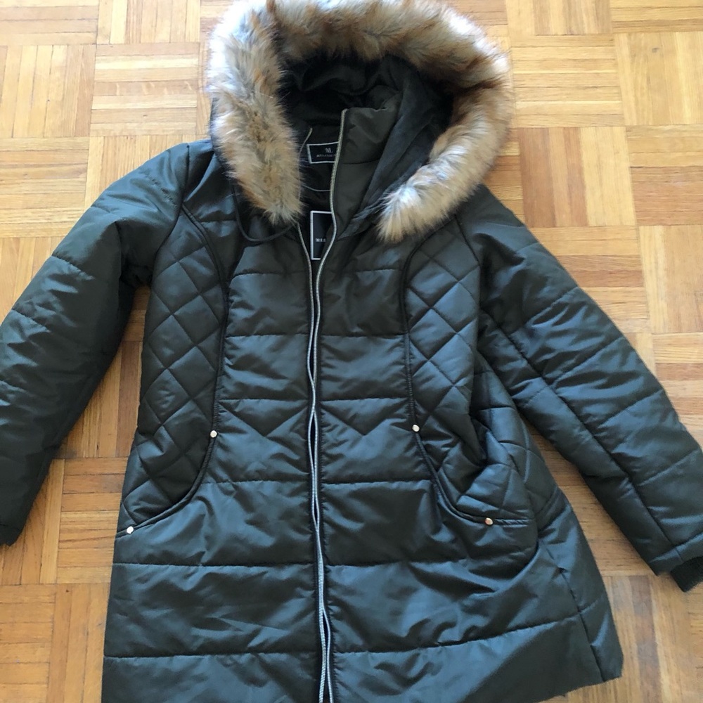 Melanie Lyne Green Winter Coat